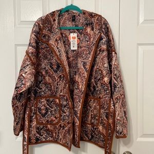 NWT Cider quilted oversized jacket size XL